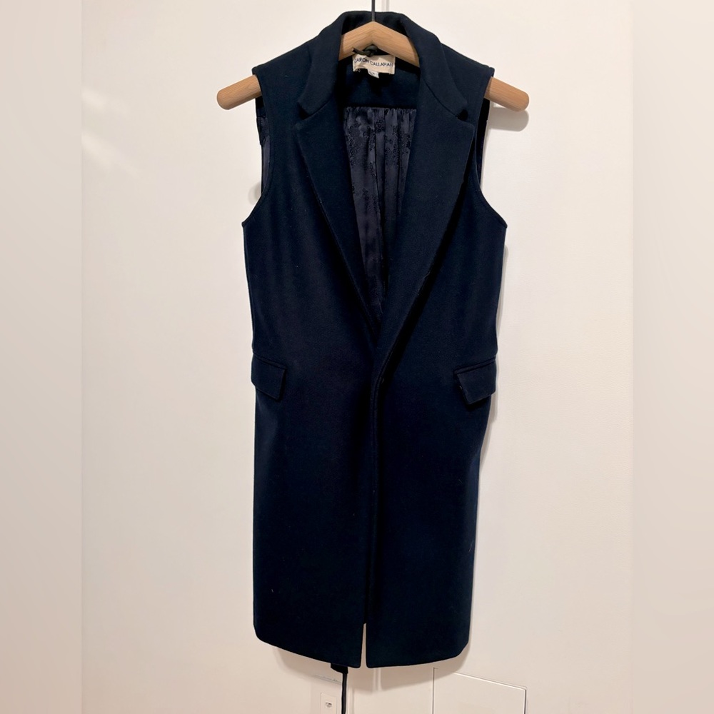 Caron Callahan Navy Vest, size S